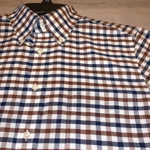 Stafford Long Sleeve Fitted Wrinkle-Free Oxford